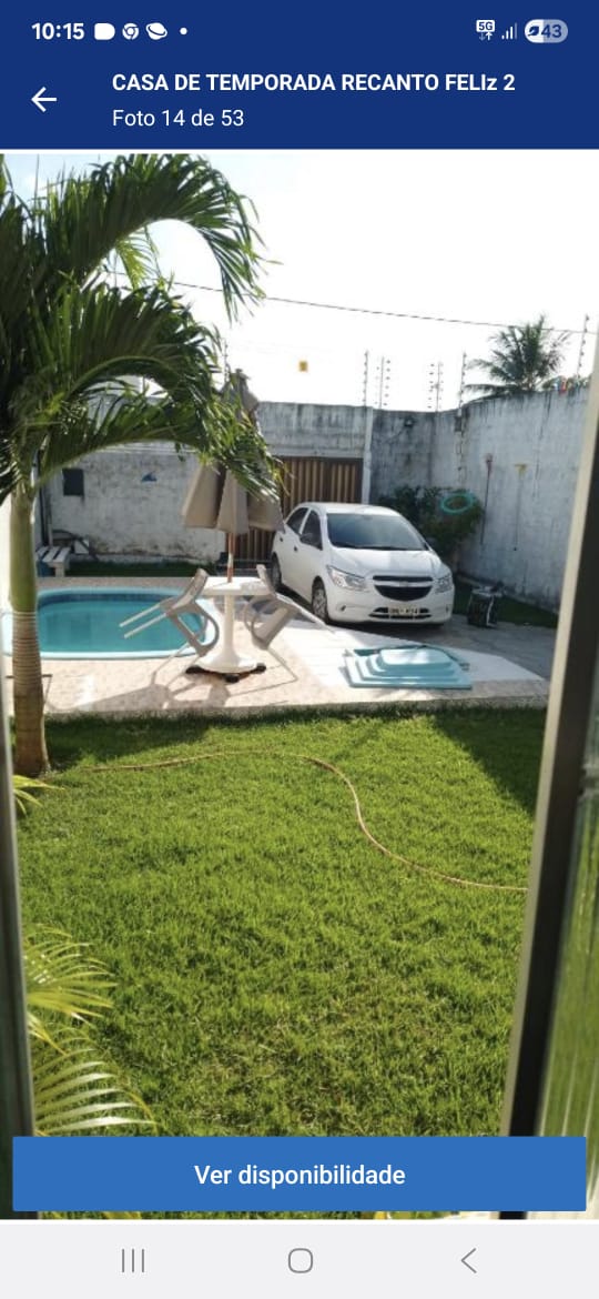 Garagem e área de lazer